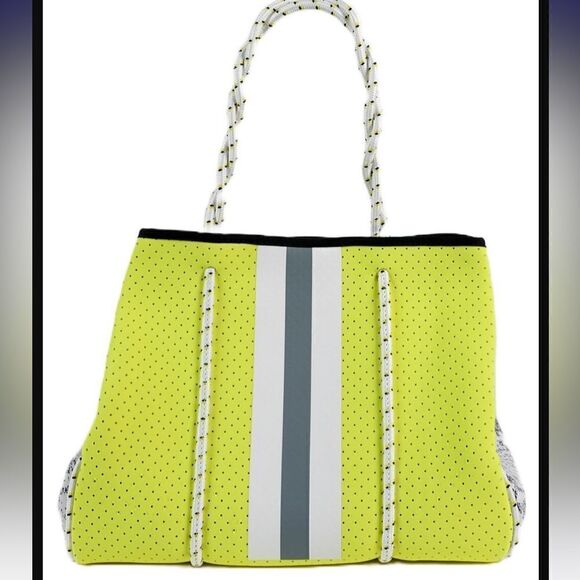 Parker & Hyde Neon Yellow Tote NWT - Picture 1 of 7